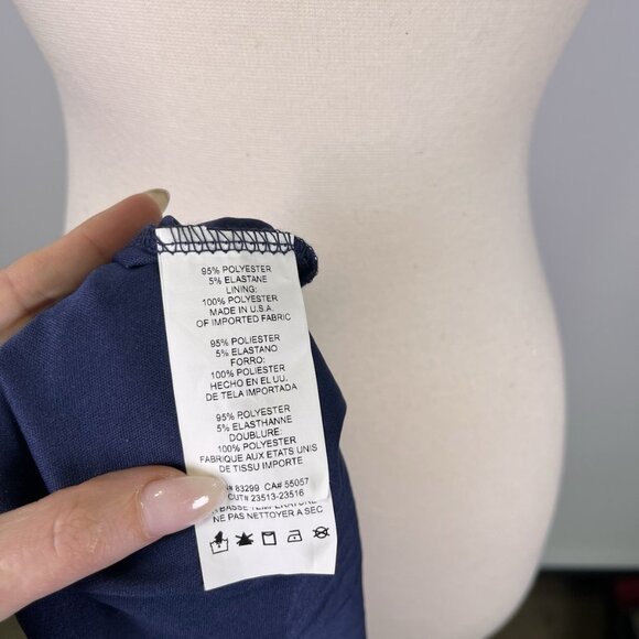 Vintage Y2K Jump Large Blue Gold Glitter Slouch Chest Cowl Halter Dress Gatsby - Picture 8 of 8